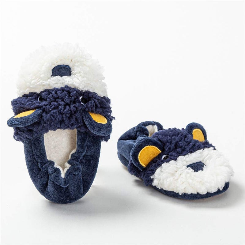 LZSYC Boys Doggy Slippers Indoor,5-6 Toddler Navy - Image 3